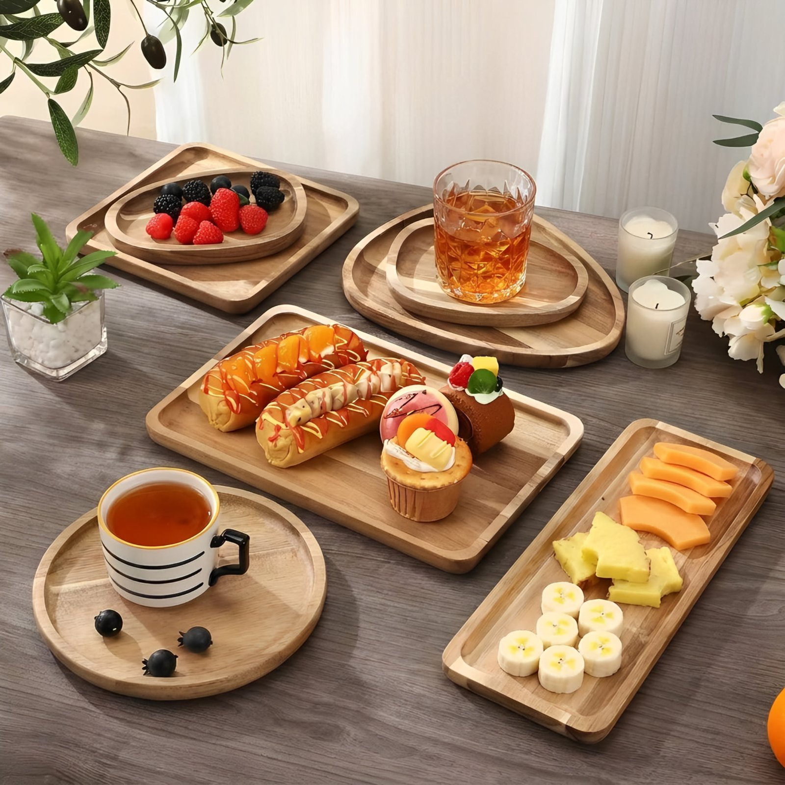 Premium Wood Trays