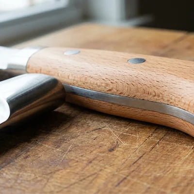 Premium beech wood grain close-up