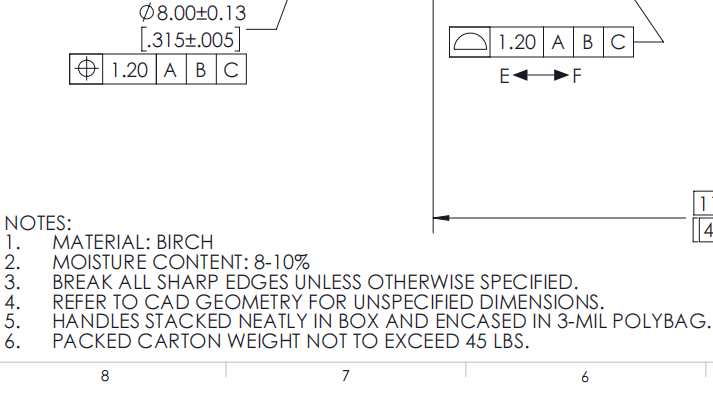 A sample Purchase Order document with the moisture clause highlighted