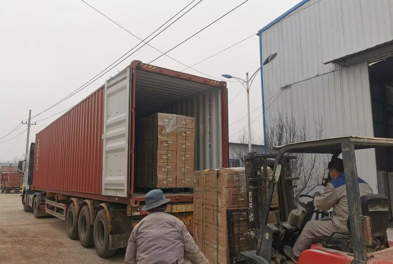 Finished products ready for export packaging